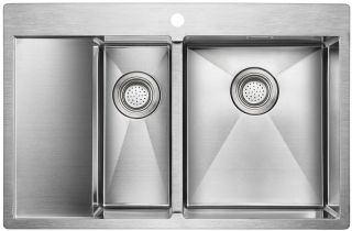 Мойка кухонная Paulmark Union PM537851-BSR правая брашированная нержавеющая сталь